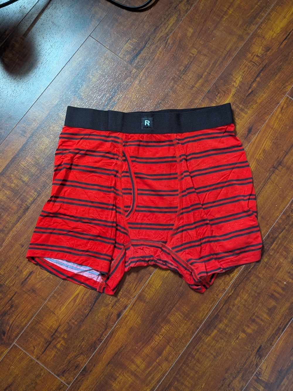 Richer Poorer Red and Black Striped Boxer Briefs